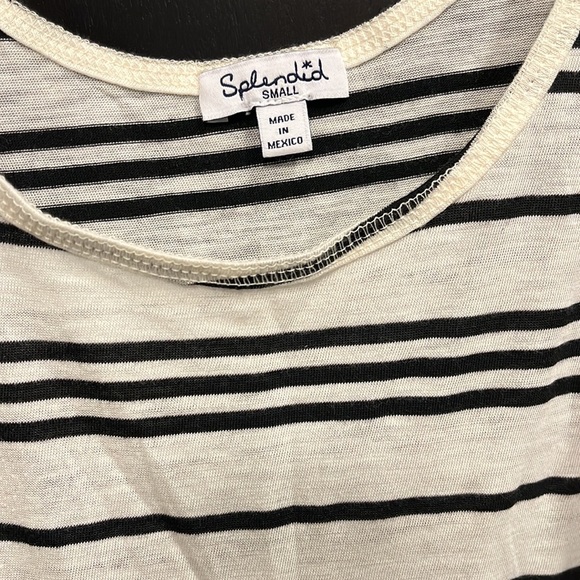 Splendid size Small. Cream and black tank. - Picture 4 of 4